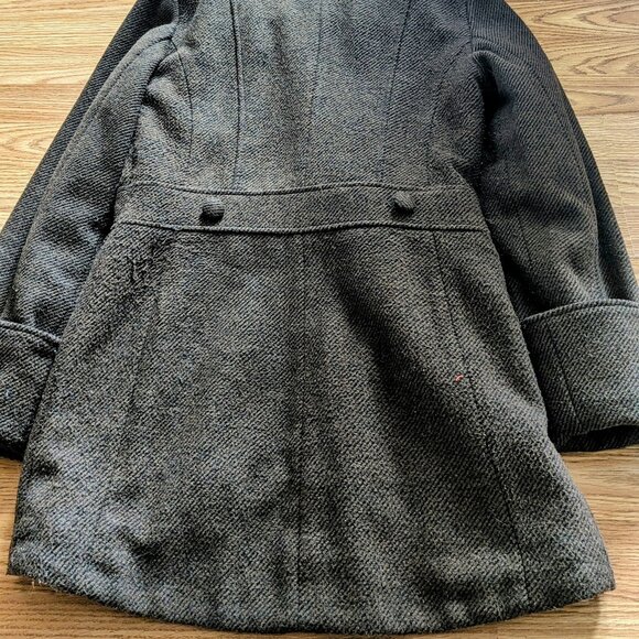 Brown Pinstripe Peacoat - Picture 8 of 16